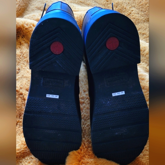 Hunter Boots Biker Moto Style Size 10 - Picture 3 of 8